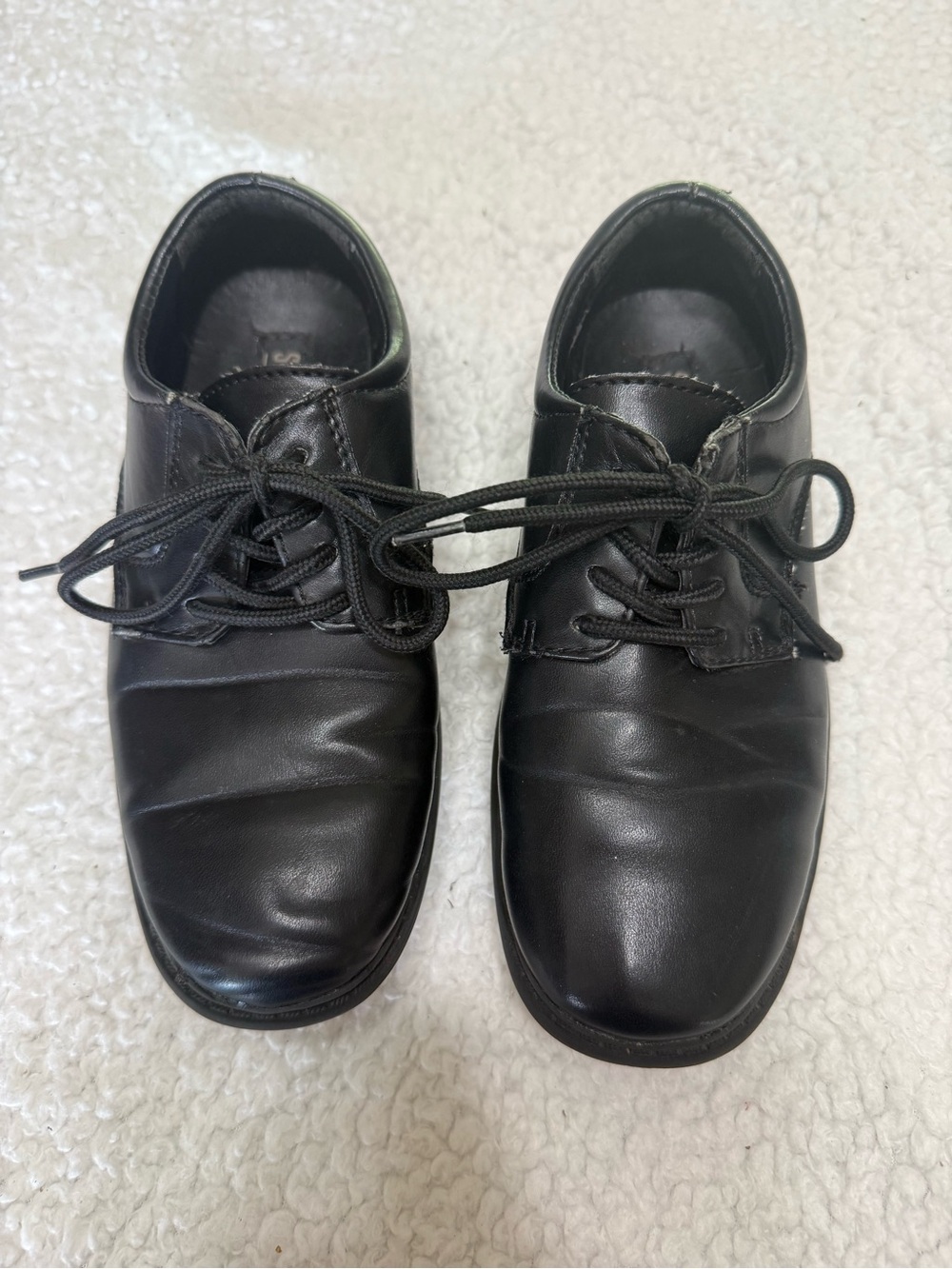 Boys Stacy Adams Lace up Black Dress Shoes Leather size 13M 41179-001